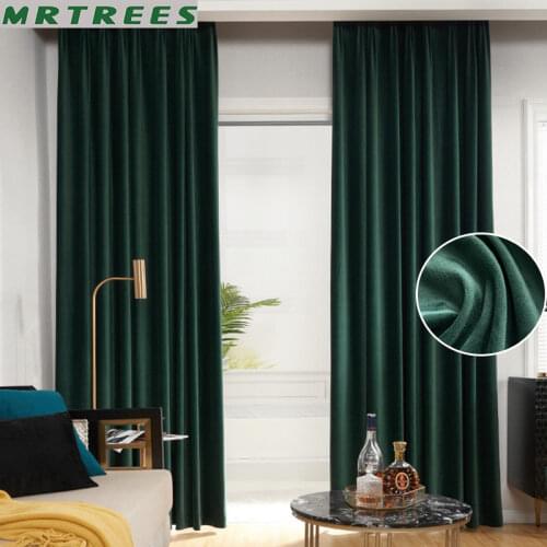MRTREES Velvet Curtains For Windows