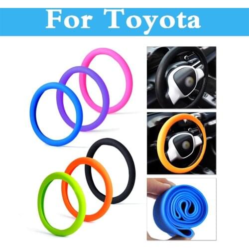 Soft Silicone Steering Wheel Cover Shell Skidproof Eco Friendly For Toyota RAV 4 Rush Sai Prius Prius c Probox Progres Pronard