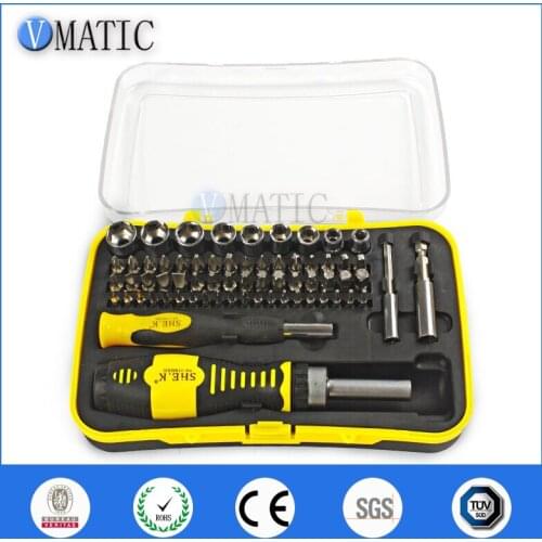 Free Shipping 65 In 1 Screwdriver Set Crv Material Socket With Magnetic Screwdriver Ratchet Screwdriver Combination Repair Tools