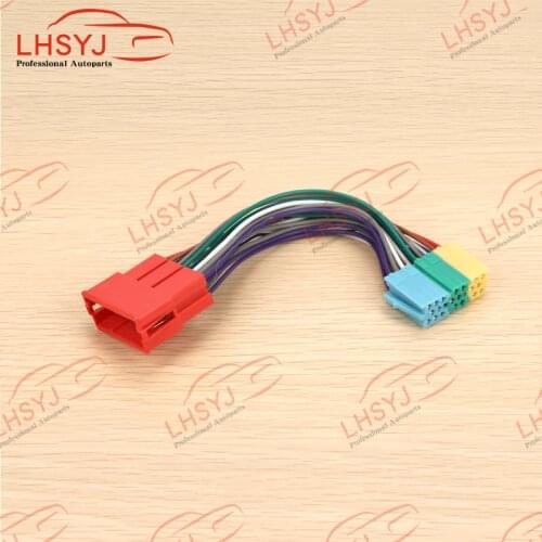 OEM 20-Pins Mini ISO CD Harness Cable Adapter Car Electronics Accessories for VW for Audi 19cm