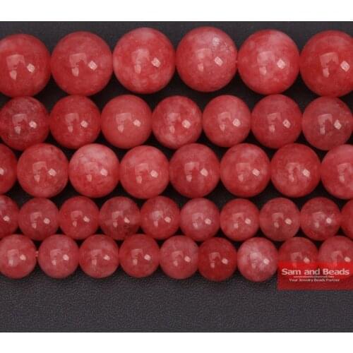 Wholesale Natural Strone 2A Garde Hot Red Rhodochrosite Beads 6 8 10 12 MM pick size for Necklace Bracelet Making RRB9