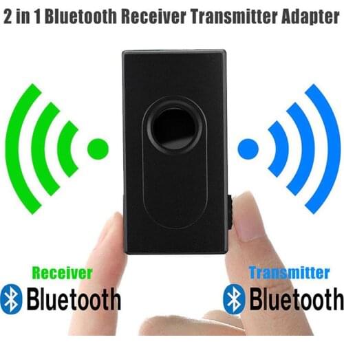 2 In 1 Bluetooth V4 Transmitter Receiver Wireless A2DP 3.5mm Stereo Audio Music Adapter for TV Phone PC Y1X2 MP3 MP4 TV PC