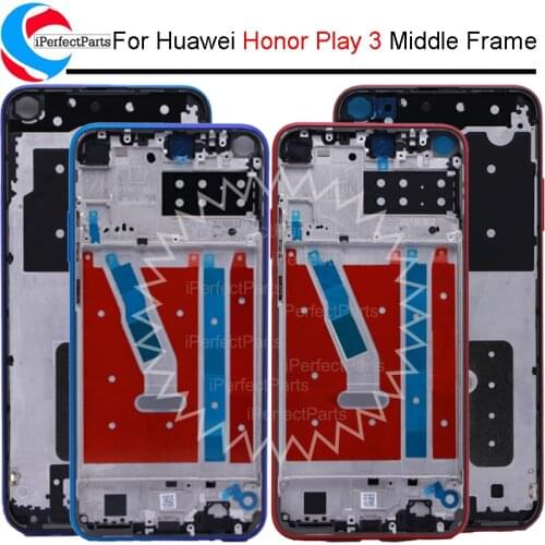 Front Frame For Huawei Honor play 3 Middle Frame cover case with Power Volume side Buttons Replacement parts