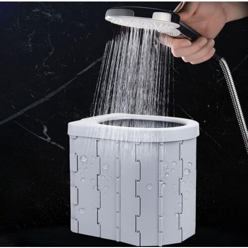 Portable Travel Folding Toilet Urinal Mobile Seat For Camping Hiking Long Trip Convenient Car Potty Toilet Vehicular Urinal Hot