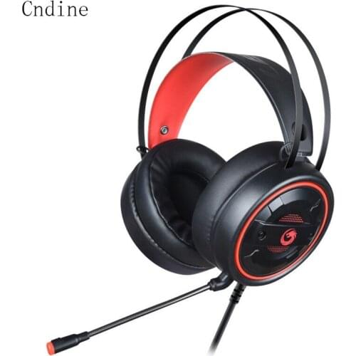 Wired Gaming Headset for Computer PC with Microphone Stereo Bass Earphone 3.5mm Game Headphone Gamer Led Light