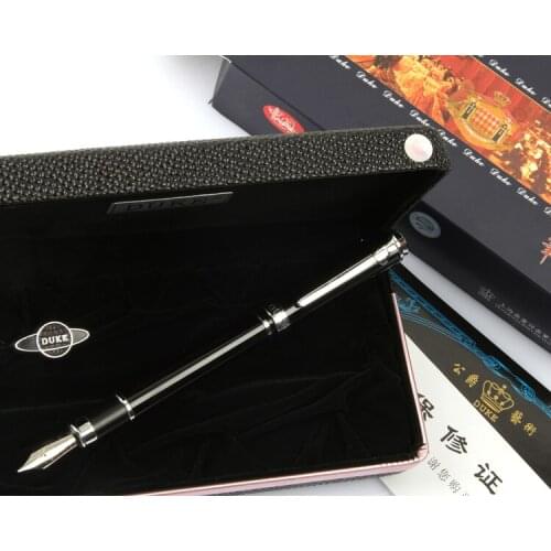 Duke fountain pen carbon fiber carbon fiber fountain pen ink pen engraved fountain pen FREE shipping