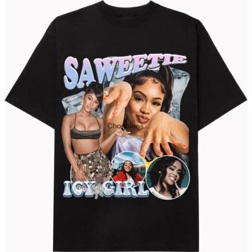 Saweetie Icy Girl Black Short Sleeve Tee