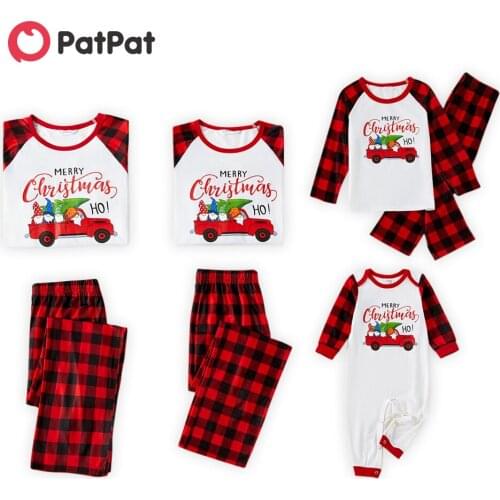 PatPat Family Matching Christmas pattern Print Family Look Sets