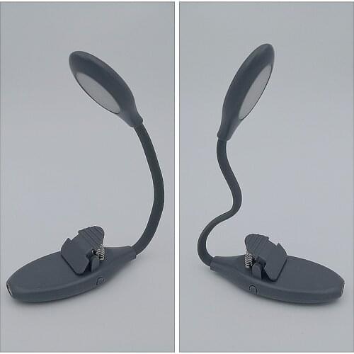 Warm Light Book Light USB LED Rechargeable Mini Clip-On Desk Lamp Flexible Nightlight Reading Lamp for Travel Bedroom Book