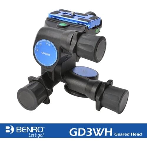 Benro GD3WH three-dimensional gear head PTZ magnesium alloy SLR photography tripod Panoramic photography head