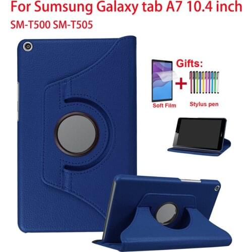 360 Rotating Cover For Sumsung Galaxy tab A7 10.4 SM-T500 SM-T505 Case Leather Stand For tab A7 10.4 inch T500 T505 T507 Funda