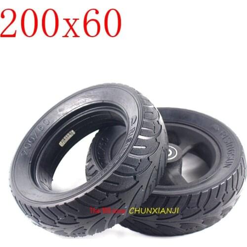 High Quality Electric Scooter Wheels 200x60 Scooter Solid Tires 8 Inch Non Inflatable Explosion Proof Tyres and Hub/rim 200*60