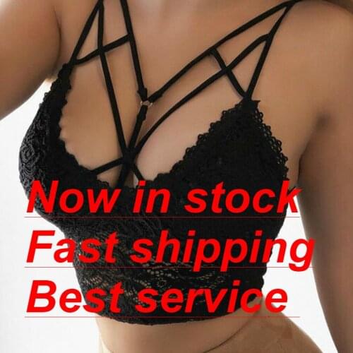 Women Solid Bralette Bustier Lace Crop Top Bra Shirt Vest Seamless underwear