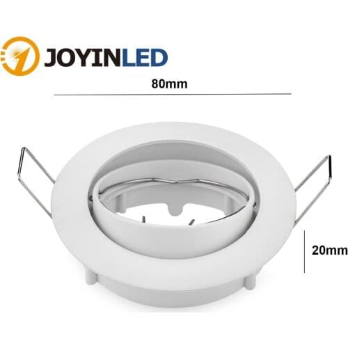 2 Recessed light Spotlight LED Halogen MR16 GU10 Base Ceiling Spot Light Round White Black Nickel Chrome Fixture Bulbs fitting