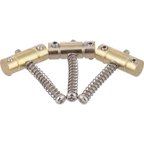 3PCS Bridge Saddles Locking Tune for Electric TL Tele Guitar DIY Replacement