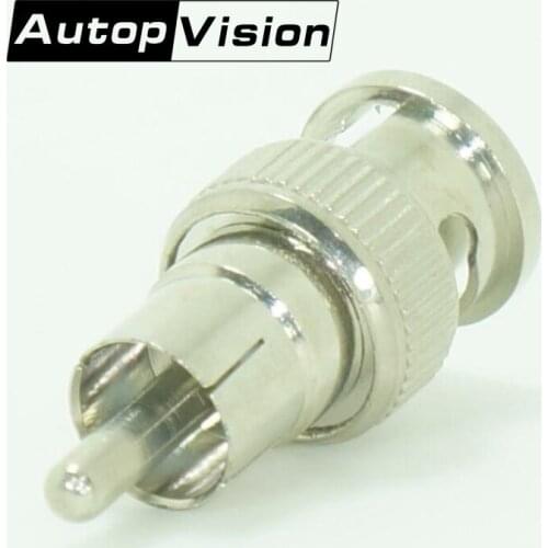 500PCS/lot BNC male to RCA male Plug Adapter RF Coaxial connector for CCTV CAMERA DHL Free Shipping