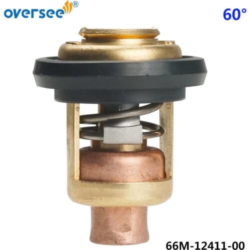 66M-12411 Marine Thermostat 60 Degrees 140F For Yamaha Outboard Motor 4 Stroke 66M-12411-00, 6F5-12411-03