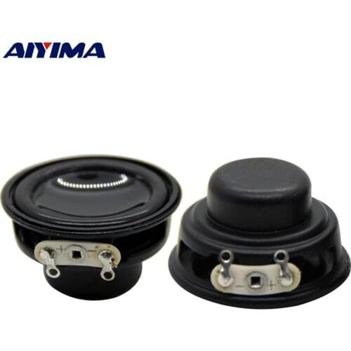 AIYIMA 2Pcs 32MM Audio Full Range Mini Speaker Driver Inner Magnetic 4 Ohm 3W DIY Multimedia Music Sound Speaker Home Theater