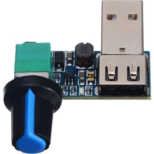 1pc New USB Fan Stepless Speed Controller Sensitive Fan Speed Regulator Speed Variable Switch Module