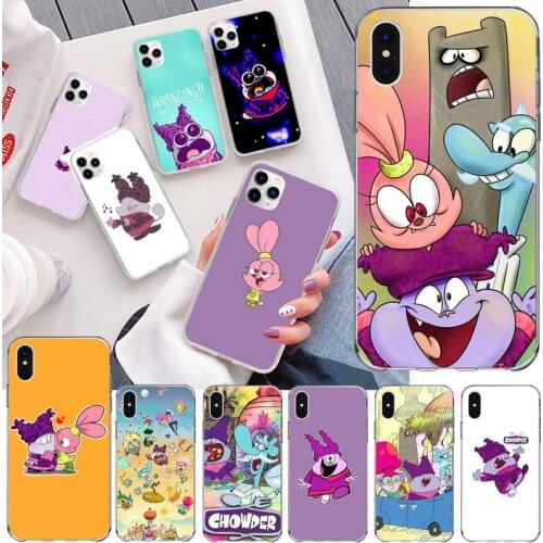 Cartoon movie Chowder Bling Cute Phone Case for iPhone 11 pro XS MAX 8 7 6 6S Plus X 5S SE 2020 XR cover