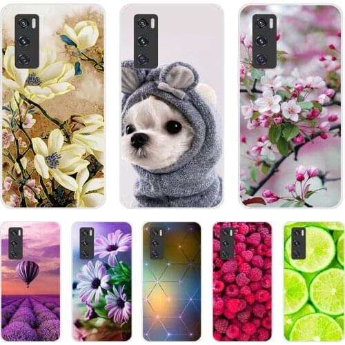 For Vivo V20 SE Case For Vivo V20 2020 Cases Soft TPU Silicon Back Phone Cover Vivo V20 V20SE 6.44'' Capa Bumper animal marble
