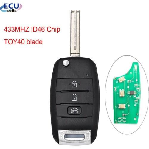 Remote Key Fob 3B 433 MHZ 46 Chip For Kia K5 Sorento Sportage 2013-2015