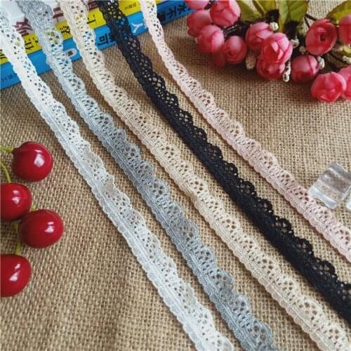S1833 1.7cm Elastic soft mesh eye Spandex Elastic African multicolor lace Ribbon for dress underwear