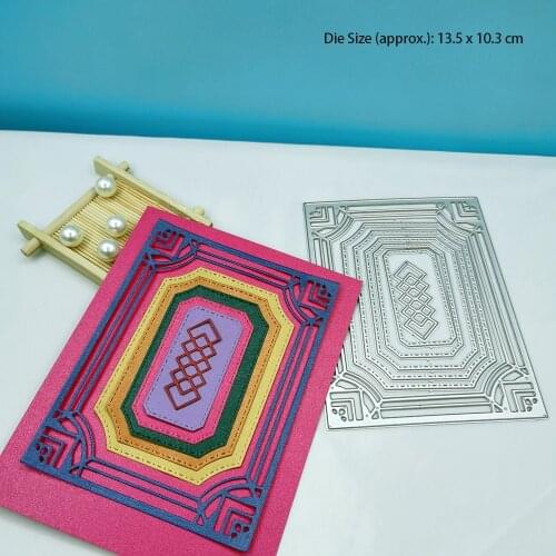 Border Background Cutting Dies Metal Die Cutters For Scrapbooking Border Background Embossing And Cutting Templates Crafts