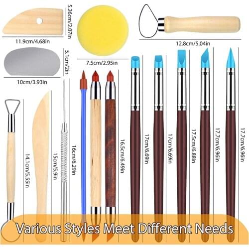 NHBR 48Pcs Clay Tools Sculpting Pottery Tools Polymer Modeling Clay Sculpture Set for Pottery Modeling Carving Ceramics