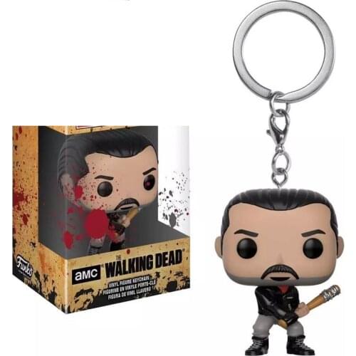 Funko Pop Pocket The Walking Dead Keychain Negan Action Figure Toy
