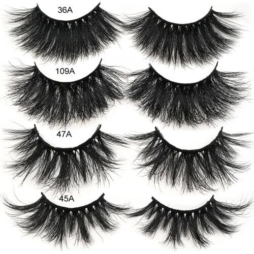 RED SIREN 25mm Mink Lashes 29 Styles Dramatic Long Natural Eyelashes Makeup Tool Wholesale False Lashes 25 mm Mink Eeyelashes