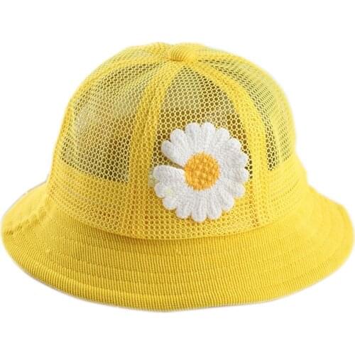 Summer Breathable Sun Hat For Kids Girls Boys Cute Cartoon Fruit Outdoor Sun Beach Caps Baby Hollow Spring Bucket Hats