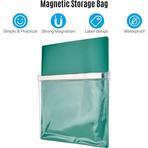 Magnetic Pocket Pen Holder Notebook Tools Accessories Storage Bag for Whiteboard Fridge Locker Cabinet