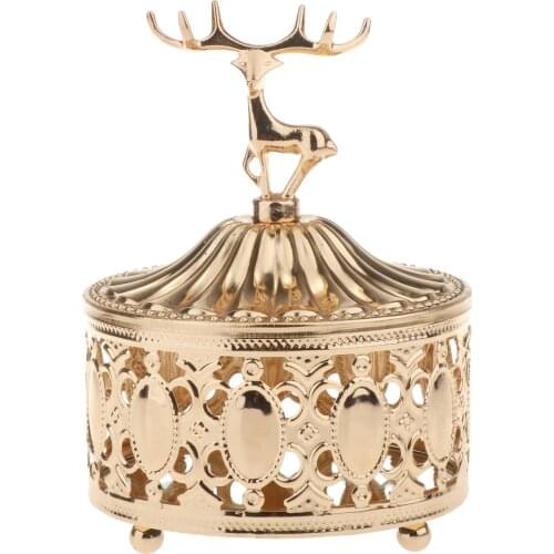 Metal Crafts Unique Antique Decoration Box Storage for Decor Women Earrings