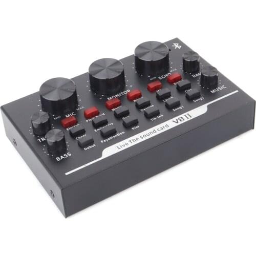Metal audio interface live voice changer device 24 input sound card