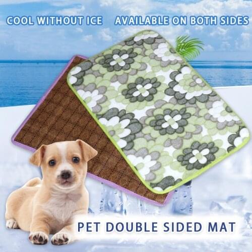 Washable Summer Cooling Mat for Dogs Cats Kennel Mat Breathable Pet Crate Pad Sleep Mat Pet Self Cooling Mat