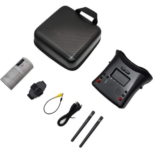 LS-008D 5.8G FPV Googles VR Glasses High Quality 40CH with 2000mA Battery DVR Diversity for RC Model 92% Transparent Lens