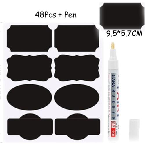 Wholesale Kitchen Jar Sticker Label Spice Bottle Label Blackboard Storage Box Label Chalkboard Tags Decal DIY Sticker Decoration