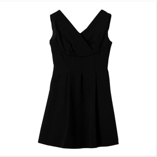 Female Spring Summer French Red Black Color Dress Womens New Style Sexy One-shouldered Skirt Retro Hepburn Style Dresses