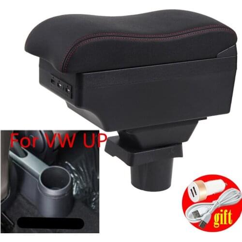 For VW UP armrest box central Store content box products interior Armrest Storage car-styling accessories parts 2009-2018