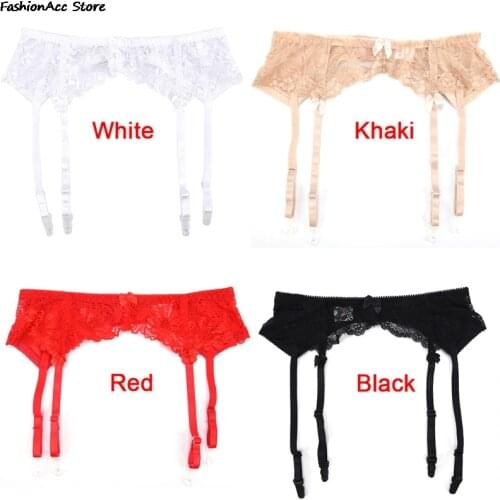 Garters Suspenders Double Breasted Adjustable Waist Belt for Stockings Socks M and L Plus Size for Stockings