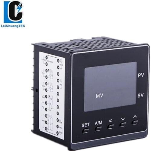0-10V input 50 segments programmable ramp soak intelligent pid temperature controller LCD 72x72mm SSR/Relay/4-20mA output