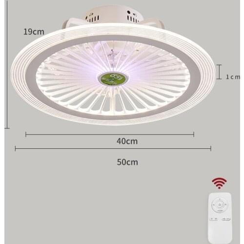 With Remote Control Mobile Phone APP Control Bedroom Childrens Room Home Decoration Ultra-thin Smart Ceiling Fan Lights