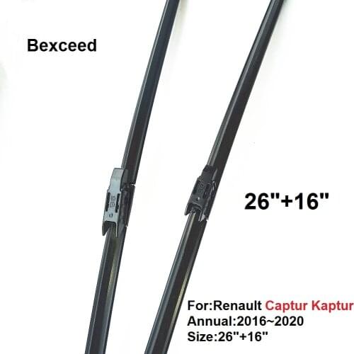 Wiper Blade For Renault Captur Kaptur 26+16 Bexceed Windshield Windscreen 2016 2017 2018 2019 2020