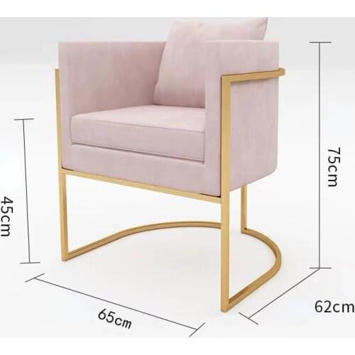 Nordic Simple Office Single Sofa Modern Minimalist Nail Salon Reception Lounge Area Light Luxury Business Chairs Customized