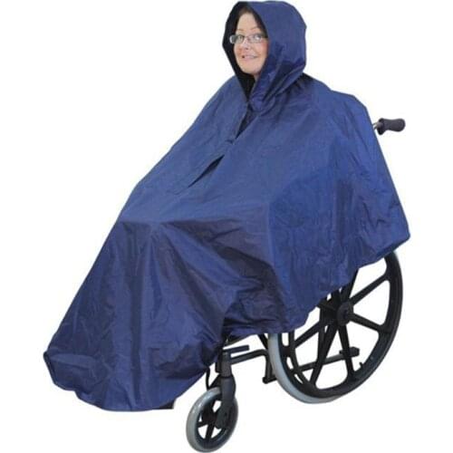 2021 New Waterproof Rain Poncho for Wheelchair Mobility Old Scooter Large Wind Proof Cape
