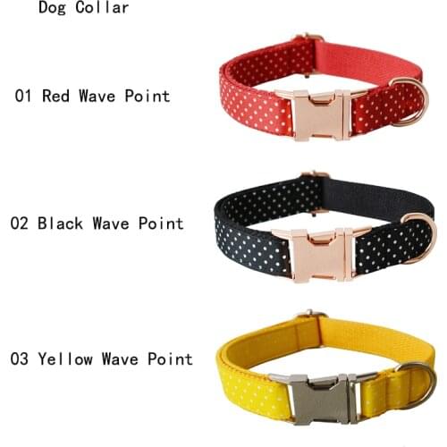 Wave Point Dog Collar Engraved Pet Name Retailing Special Ethnic Style Colorful Handmade Soft