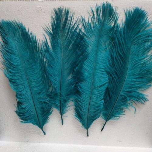 High Quality 10pcs Malachite Green ostrich feathers 6-8 inches/15-20 cm Christmas Birthday Wedding Party DIY Decorations Plumage
