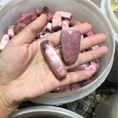 1/2 lb Natural Rhodonite Tumbled Stone Crystal Gemstone Metaphysical Reiki 6-7pcs