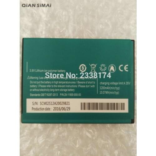 1pcs 100% High Quality Elephone P2000 3200mAh Li-ion Battery For elephone p2000c p2000 Mobile phone + Tracking Code